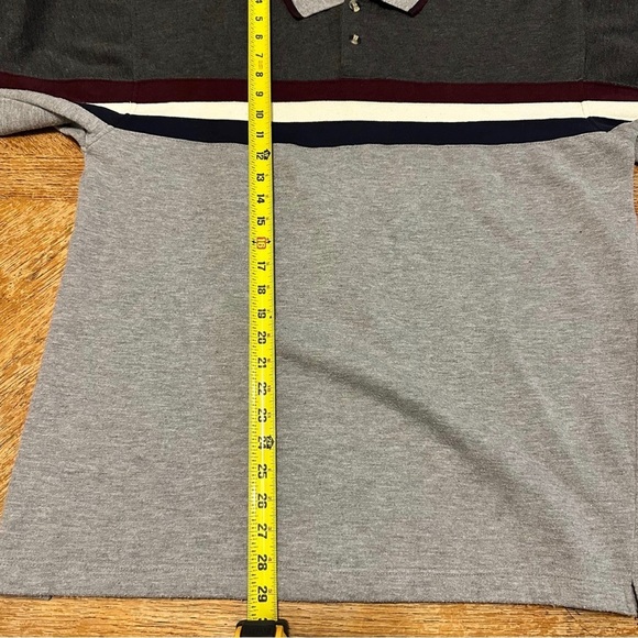 Vintage JC Penney Olympics USA Collared Sweatshirt Gray Burgundy Blue Size M - Picture 5 of 5